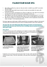 Preview for 12 page of Wave Eco Foam Spa User Manual