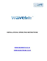 Wave Wavebrite Installation & Operating Instructions Manual предпросмотр