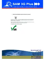 Preview for 5 page of Wavecom SAM 3G Plus User Manual