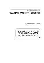 Wavecom W40PC Manual предпросмотр