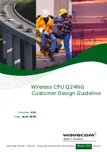 Preview for 1 page of Wavecom Wireless CPU Q24NG Customer Design Manuallines