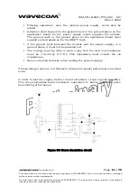 Предварительный просмотр 61 страницы Wavecom WISMO Quik Q2501 Customer Design Manuallines