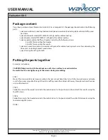 Preview for 3 page of Wavecor Evaluation Kit 5 User Manual