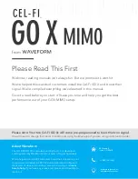 WaveForm Cel-Fi GO X MIMO Manual preview