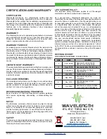 Preview for 14 page of Wavelength Electronics FL500 Datasheet And Operating Manual