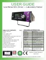 Preview for 1 page of Wavelength Electronics Laboratory Series User Manual