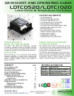 Preview for 1 page of Wavelength Electronics LDTC0520 Datasheet And Operating Manual