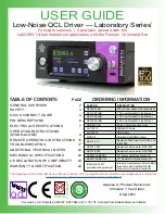 Wavelength Electronics QCL500 LAB User Manual preview