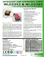 Предварительный просмотр 1 страницы Wavelength Electronics WHS302 Datasheet And Operating Manual