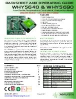 Preview for 1 page of Wavelength Electronics WHY5640 Datasheet And Operating Manual