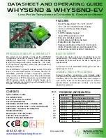 Wavelength Electronics WHY56ND Datasheet And Operating Manual preview