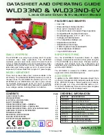 Предварительный просмотр 1 страницы Wavelength Electronics WLD33ND Datasheet And Operating Manual