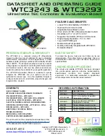 Wavelength Electronics WTC3243 Datasheet And Operating Manual предпросмотр