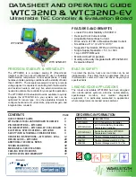 Предварительный просмотр 1 страницы Wavelength Electronics WTC32ND Datasheet And Operating Manual