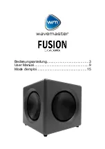 Preview for 1 page of Wavemaster FUSION User Manual