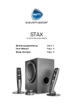 Wavemaster STAX User Manual preview