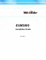 WaveRider EUM3005 Installation Manual preview