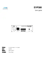 waves system EVP380 User Manual preview
