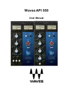 Waves API 550 User Manual preview