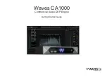 Предварительный просмотр 1 страницы Waves CA1000 Getting Started Manual