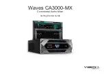 Предварительный просмотр 1 страницы Waves CA3000-MX Getting Started Manual