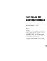 Предварительный просмотр 2 страницы Waves Maxxbass 107 User Manual