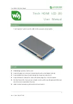 Waveshare 7inch HDMI LCD User Manual preview