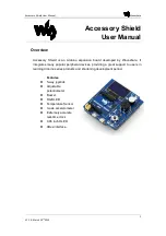 Preview for 1 page of Waveshare Accessory Shield User Manual