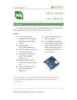 Waveshare Music Shield User Manual предпросмотр