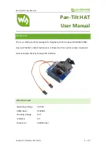 Preview for 1 page of Waveshare Pan-Tilt HAT User Manual