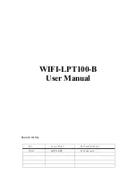 Предварительный просмотр 1 страницы Waveshare WIFI-LPT100-B User Manual