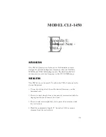 Preview for 100 page of Wavetek Wandel Goltermann CLI-1450 Operation Manual