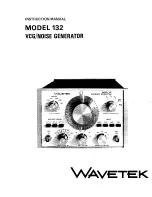 Preview for 1 page of Wavetek 132 Instruction Manual