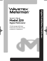 Wavetek Meterman 220 Operator'S Manual preview