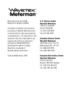 Preview for 8 page of Wavetek Meterman TC-253A Operator'S Manual