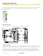 Предварительный просмотр 1 страницы Wavetronix Click 421 Using Manual