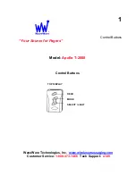 Предварительный просмотр 3 страницы WaveWare Apollo T-2000 User Manual