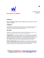 Предварительный просмотр 6 страницы WaveWare Apollo T-2000 User Manual