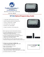 Preview for 1 page of WaveWare WT 802 Programming Manual