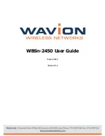 Wavion WBSn-2450 User Manual предпросмотр