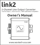 Wavtech link2 Owner'S Manual предпросмотр