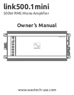 Wavtech link500.1mini Owner'S Manual предпросмотр