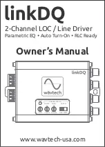 Wavtech LinkDQ Owner'S Manual предпросмотр