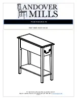 Предварительный просмотр 1 страницы Wayfair Andover Mills WA1010-OAK Product Instructions