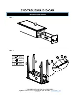 Предварительный просмотр 3 страницы Wayfair Andover Mills WA1010-OAK Product Instructions