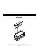 Preview for 1 page of Wayfair Hall Tree Product Instructions