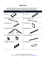 Preview for 2 page of Wayfair Hall Tree Product Instructions