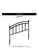 Wayfair Headboard Product Instructions preview