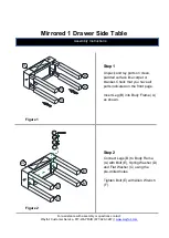 Предварительный просмотр 3 страницы Wayfair Mirrored 1 Drawer Side Table Quick Start Manual
