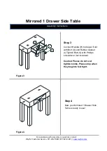 Предварительный просмотр 4 страницы Wayfair Mirrored 1 Drawer Side Table Quick Start Manual